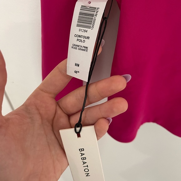 ARITZIA - Babaton - Contour Polo Longsleeve - Size M/M - long-sleeve polo shirt - Picture 9 of 9
